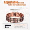 1pc Magnetic Bracelets for Men, Copper Bracelets for Men,, Men's Bracelets for Jewelry Gift with Adjustable Sizing Tool