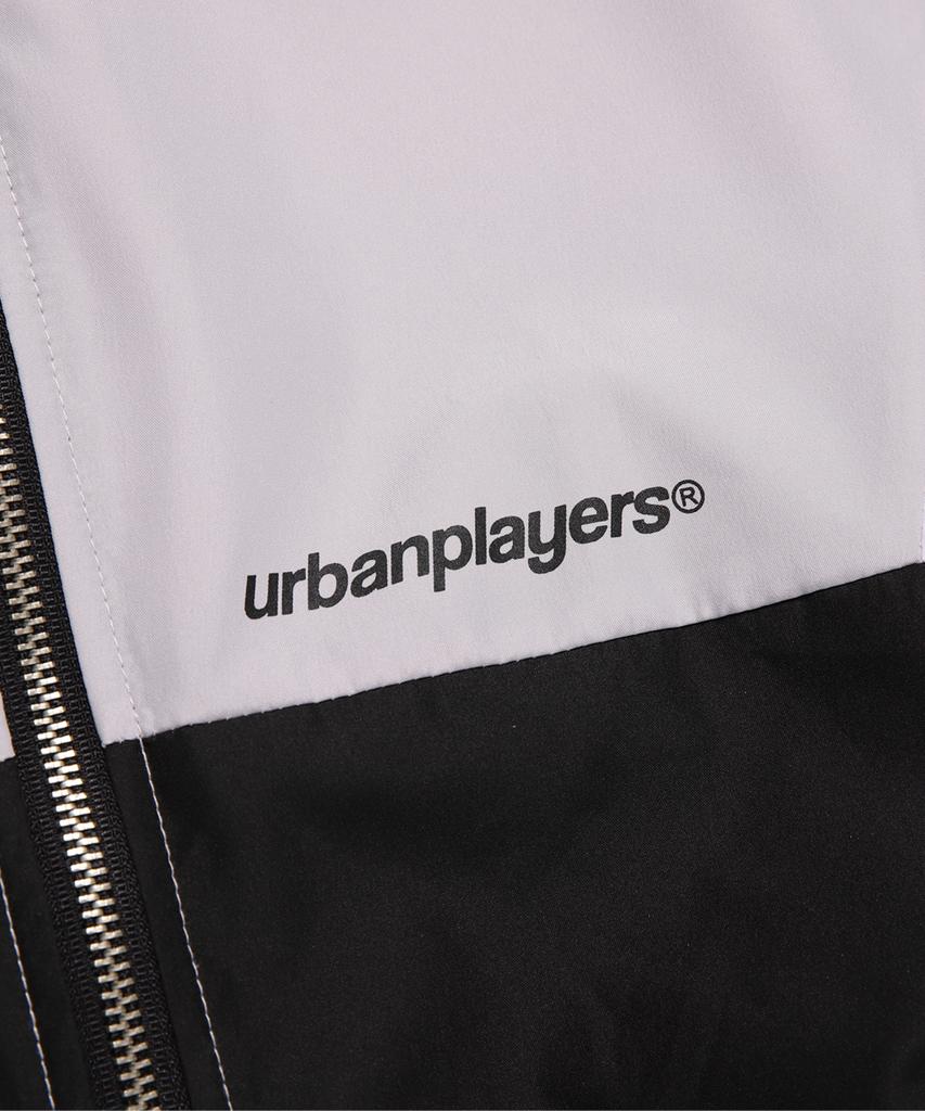 Urban Players New England Oversized Windbreaker Jacket (Grey)