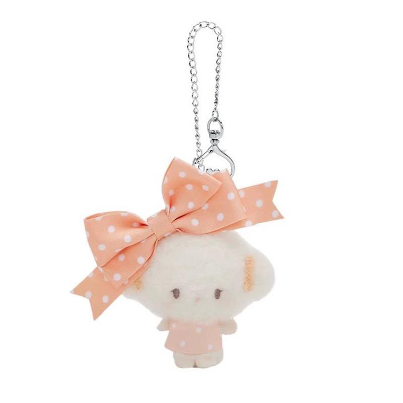Sanrio Kuromi Melody Cinnamoroll Wave Point Bow Keychain Plush