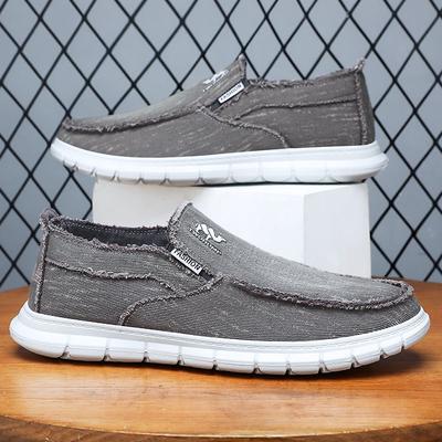 Shoes Men's Shoes New Cloth Shoes Breathable Versatile Canvas Shoes Soft Sole Wear-resistant One-pedal Men