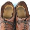 Made In England Goodyear Handmade Vintage Wingtip Business Shoes Brown Size 10 Men's(USED)