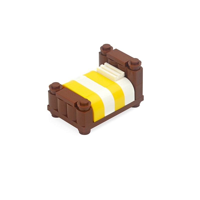 MOC Creative Furniture TV Sofa Brick City Accessories Xmas Tree Book Desk Dining Table Bathroom Door Building Block House Scene