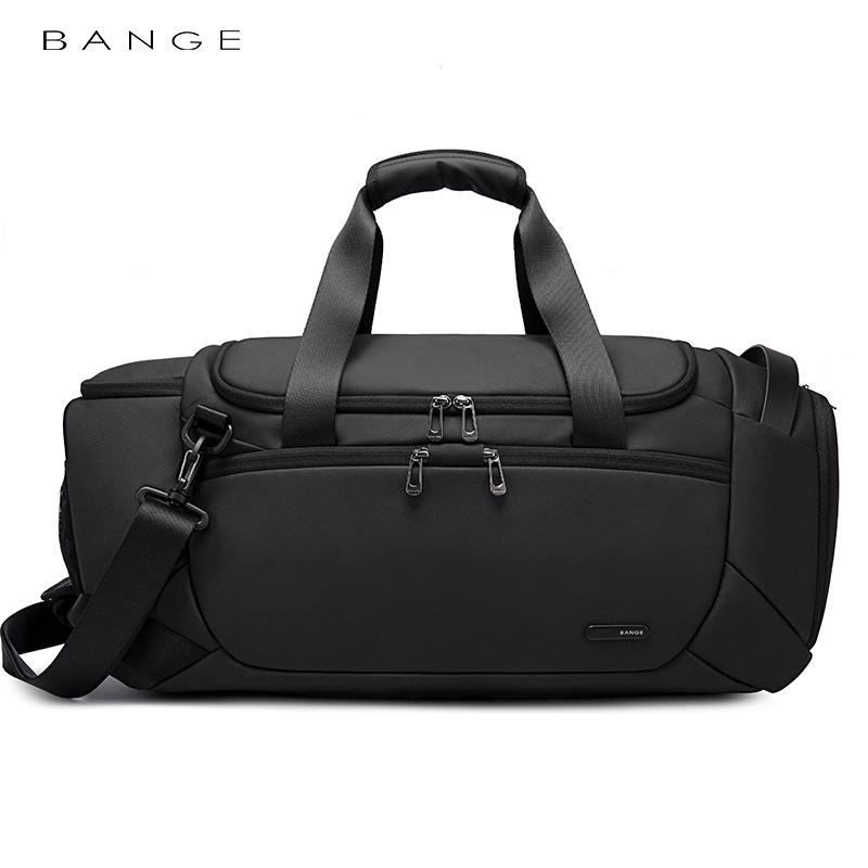 Bange Men's Multifunctional Travel Gym Bag with Wet/Dry Separation, Casual Crossbody Handbag for Outdoor Use.