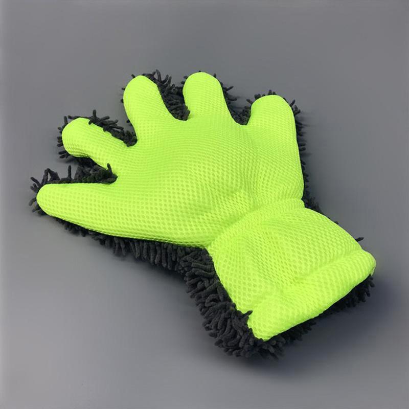 

Перчатки для мытья автомобиля из шенилла, губка для мытья автомобиля из микрофибры, средство для мытья автомобиля без царапин, двухсторонний инструмент для мытья автомобиля из кораллового бархата зелёный