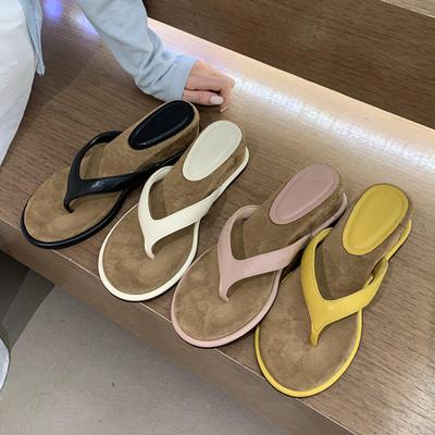 2025 Nouvelles Sandales d'Été à Clip pour Femmes, Chaussures à Talons Compensés Mode, Vacances à la Plage, Tongs Féminines