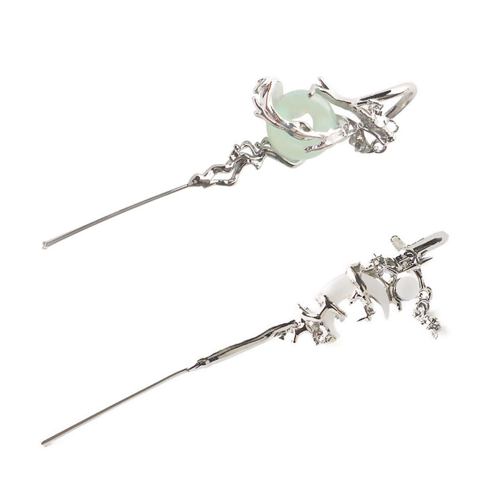 

Элегантные серьги-гвоздики, серьги-гвоздики в форме звезды и луны, украшения для ушей, текстура сплава, подходящие для модных женщин и девушек A