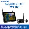 MASPRO Monitor Wireless HD Camera Full Night Motion Infrared Sensor Alarm and Call Function & Set, 10.1-inch Monitor, HD, Vision, Detection, Built-in