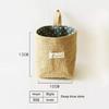 Cotton Linen Storage Hanging Bag - Over-the-Door Wall Desktop Organizer for Bathroom and Home