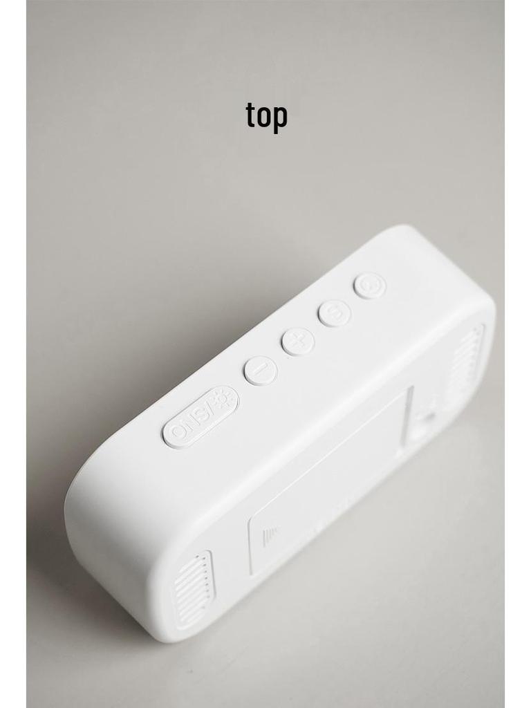 Minimalist LED Digital Display Alarm Clock with Mirror Surface for Students and Children - Model 6637.