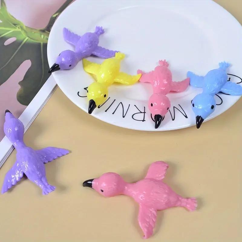 Katapultstart Flamingo Spaß und knifflige Schleuder Übung Flamingo Elastische fliegende Finger Vögel Klebrige Spielzeuge Dekompression