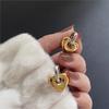 Hollow Heart Earrings For Women Stainless Steel Gold  Color Heart Earring Luxury Wedding Couple Jewelry Gifts Wholesale
