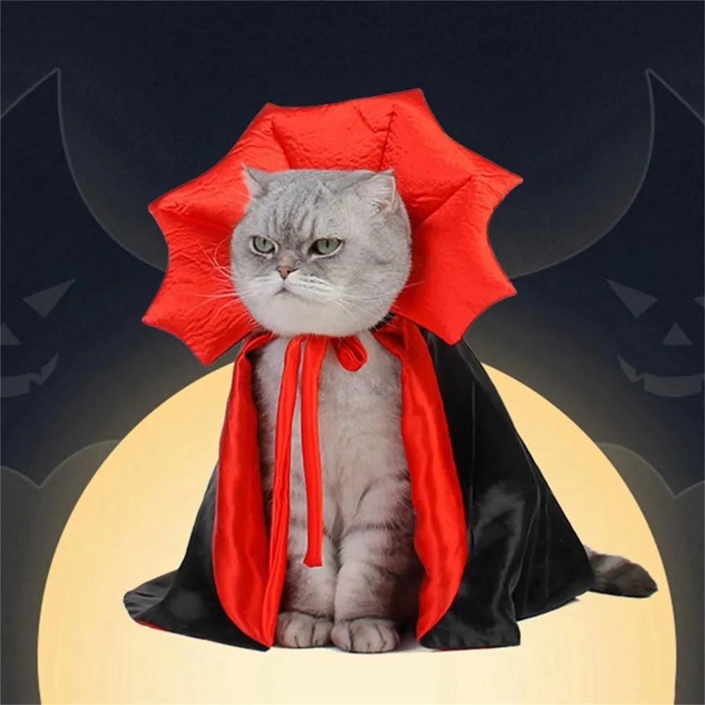 Cute Halloween Pet Costumes Cosplay Cloak For Small Dog Cat Kitten Puppy Dress Kawaii Pet Clothes Cat Accessoties Gift