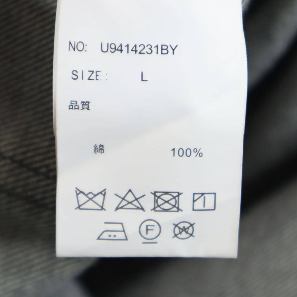 UNIVERSAL OVERALL denim Coverall L Indigo Corduroy collar Men's Used