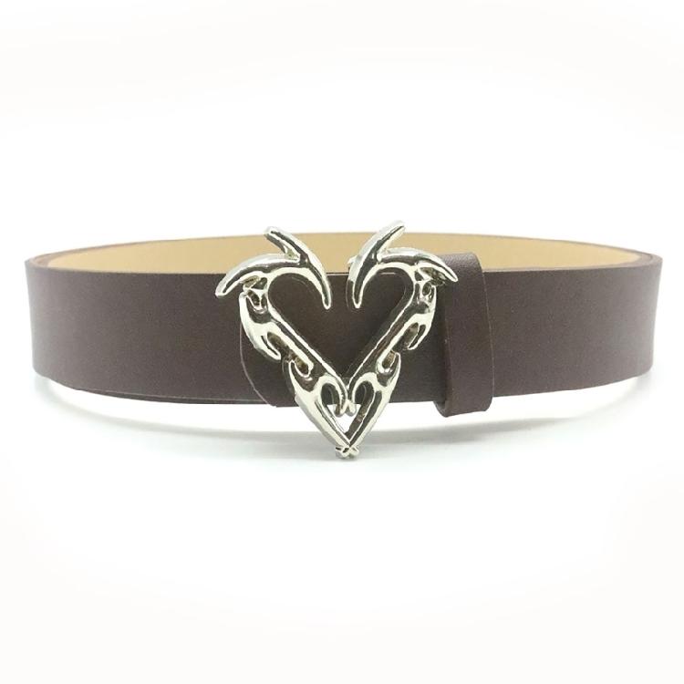 Trendy Waist Belt Chain Punk Heart for Casual Costume Belt for Jeans Dress