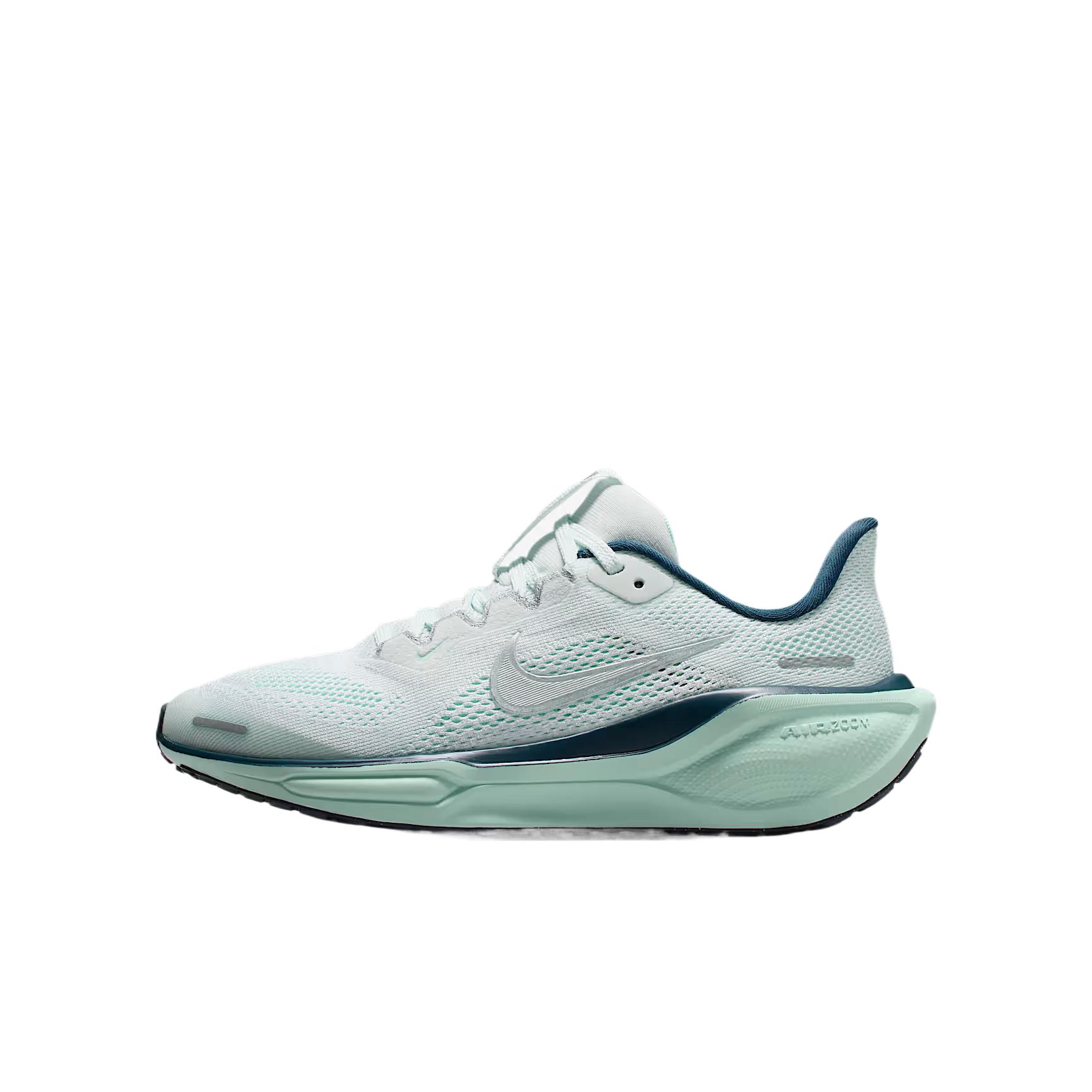 

Nike Air Zoom Pegasus 41 GS Ghost Aqua Mint Foam Детские кроссовки Синий Armory-Navy Металлик-Серебристый FN5041-404 37.5