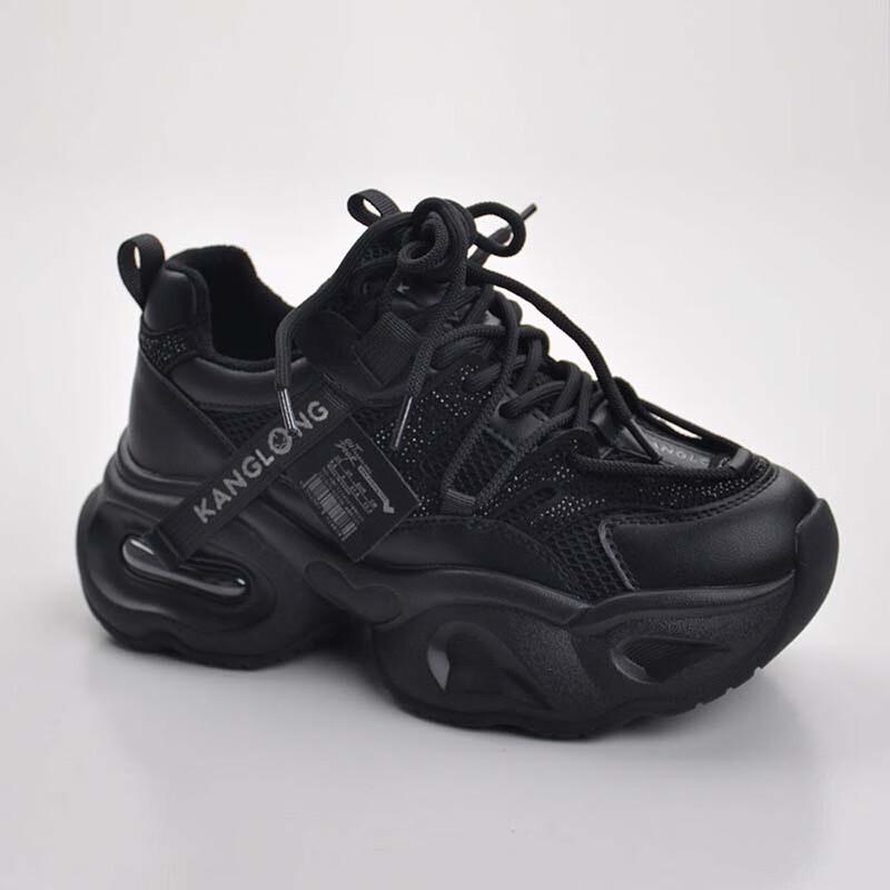 Kanglong Women s Plush Lined Platform Casual Shoes 36