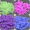 Pakket van 100 Siliconen Afstandhouders Ringen Armbanden Ringen Siliconen Textuur Sieraden Maakbenodigdheden voor Armband Ketting Oorbellen