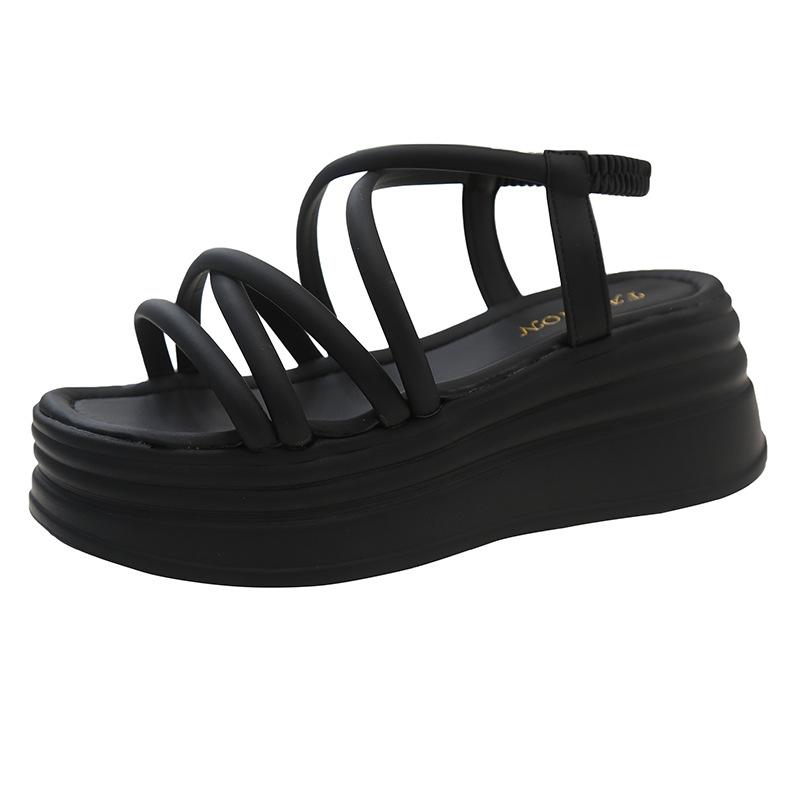 

Вечерние повседневные босоножки с открытым носком 35 чёрный