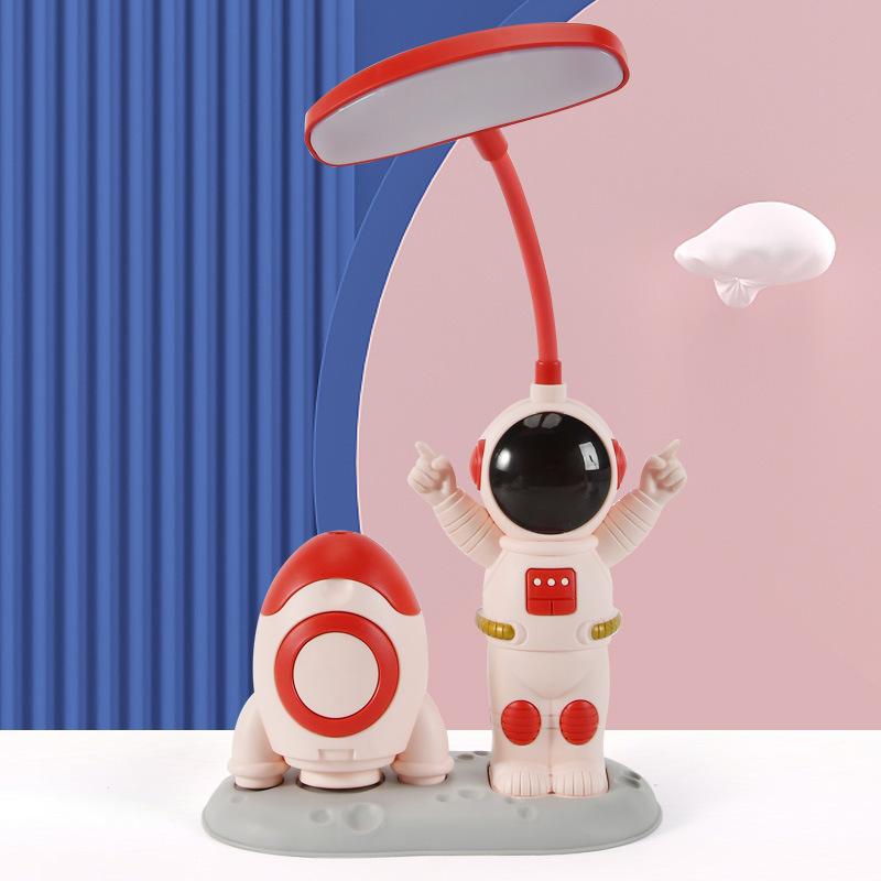 

Diy Space Handmade Bear Reading Table Lamp Led Learning Pen Holder Charging Usb StyleC