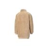 PUMA Bikini Bottoms Velvet Jackets Women's Light Khaki Stand Collar Thickened And Fleece Lined 530293-12