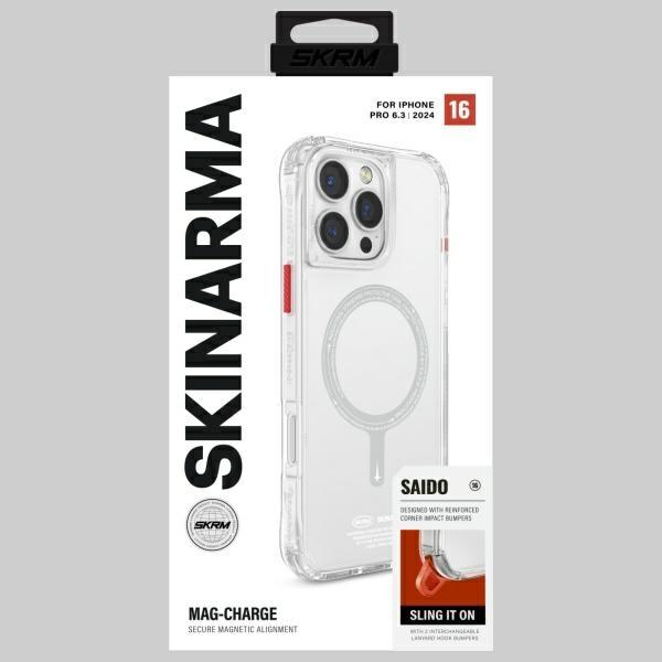 Skinarma Case Saido Iphone 16 Pro 6.3   Magnetic Charging Transparent/Clear