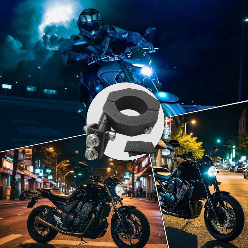For Motorcycles Motorbike Mounting Clamp Adjustable Mounting Clamp Brackets Motorbike Accessories Waterproof Fog Lamp Holder For