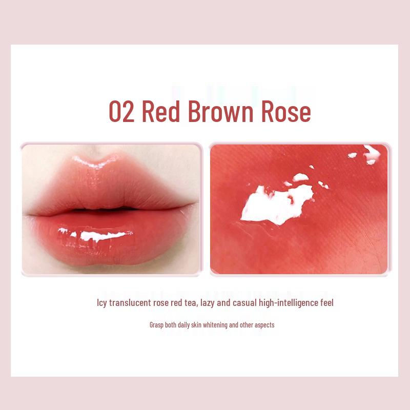

NOVO Hydro-Glow Lip Glaze: Moisturizing, Non-Stick, Brightens, Long-Lasting, Waterproof, Transparent Plump Lipstick.