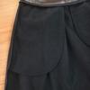 Qooth PU Leather Skirt with Pockets High-Waist Faux Leather Belted Skirt Women's Functional Fashion Skirt QT2984