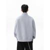 Men's High-End Cotton Long-Sleeve Sweatshirt – Solid Color, Round Neck, Versatile, Skin-Friendly Base Layer