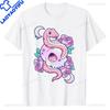 Kawaii Pastel Goth Cute Creepy Witchy Cat And Skull TShirt Cartoon CreepySkull Serpent Snake Roses Shirts 3 Headed Dog Clothes