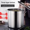 Huabeisen 304 Stainless Steel Commercial Stockpot with Lid