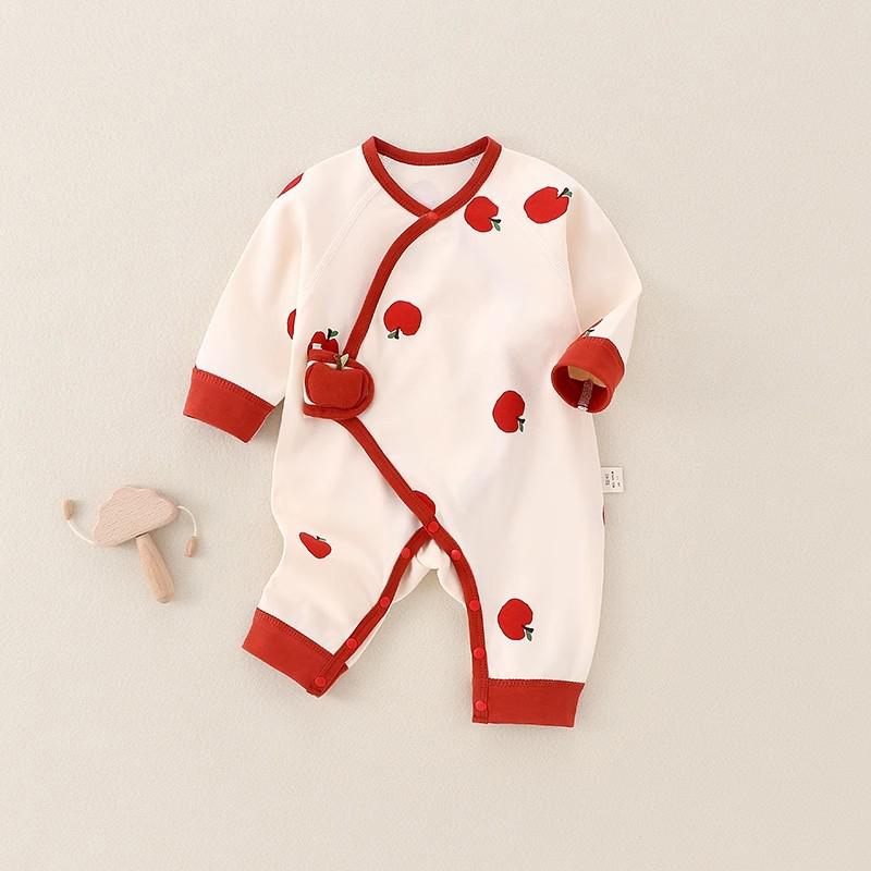 

Festive Newborn Cotton Romper: Spring & Autumn Style, Class A, 0-3 Months 59 cm