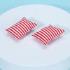 1/12 Doll House Vintage Style Wooden Patio Bench & Cushion Furniture Set for Living Room Life Scene