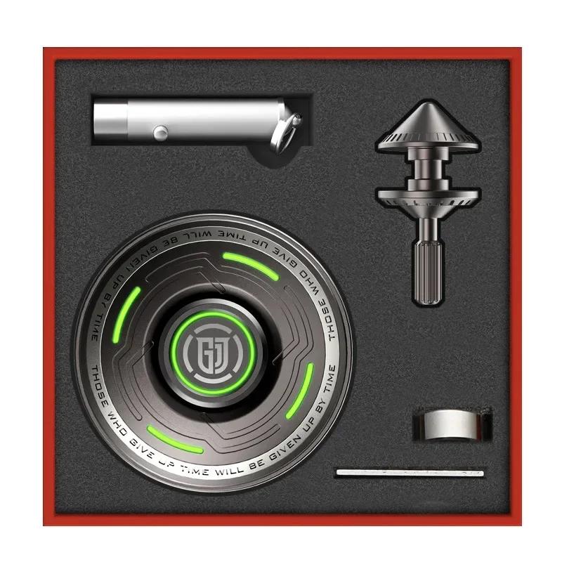 Metal Fidget Spinner Luminous Anti-Stress Reducing toys Glowing Spinning Top Tip Relieve Stress UFO Gyro For Autism Children
