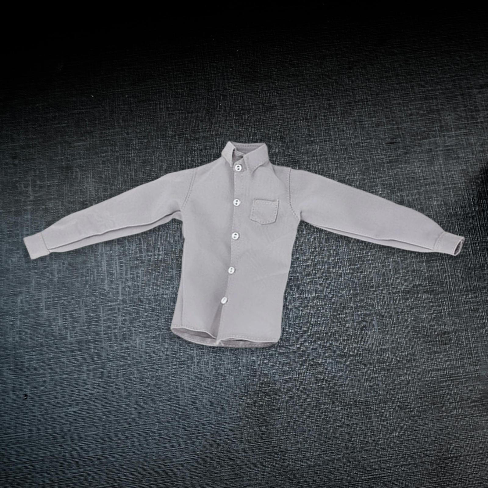 

1/6 Scale Action Figure Clothes Doll Costume Accessories Men s Shirt Mini Fashion Dress up for 12