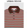 UR Men's Retro Color Block Stripe Polo Shirt