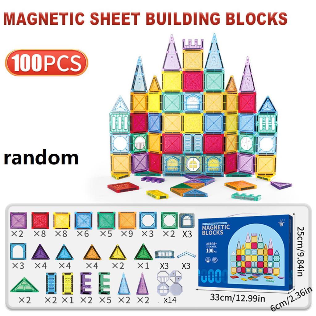 Tuiles Magnétiques pour Enfants 3-5 Ans 4-8 Jouets Magnétiques pour Garçons Filles Tout-Petits 3 4 5 6 7 8+ Ans Blocs de Construction Magnétiques Préscolaire