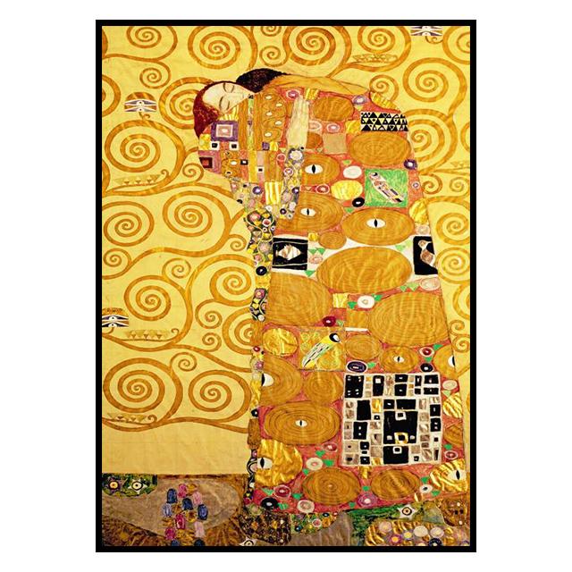 

Роботи Густава Клімта Поцілунок Декоративна фреска Кольоровий плакат Картина на полотні та Настінні картини для вітальні для сучасного домашнього декору Без рамки 21*30cm