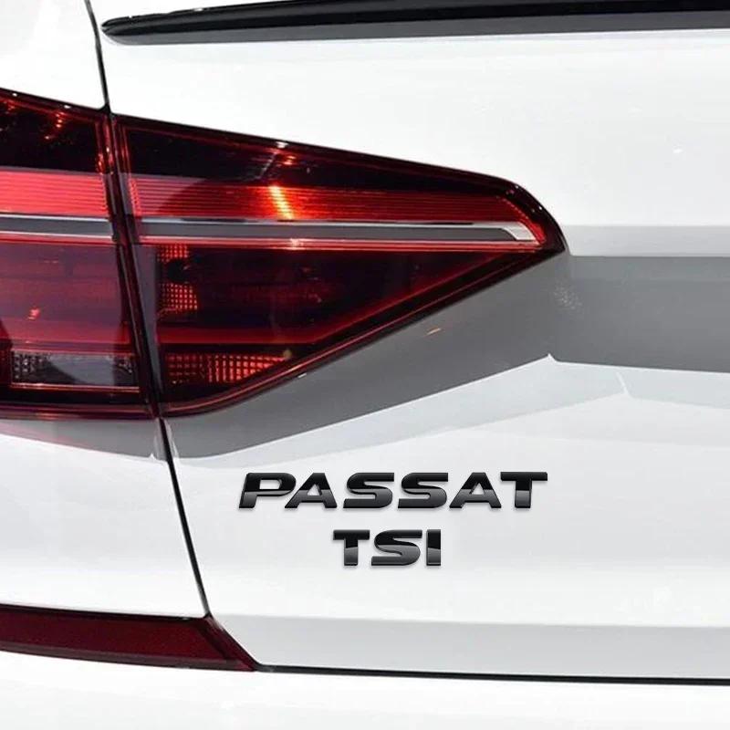 ASSOP1 ABS TSI TDI V6 V8 Letters Emblem Decoration Rear Trunk Stickers For Volkswagen Passat B5 B5.5 B6 B7 B8 Car Styling Accessories