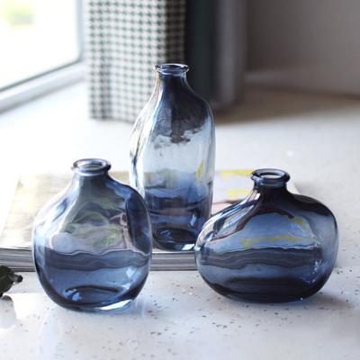 Gradient Color Hydroponic Vase Retro Vase Ornaments Fashion Flower Vase