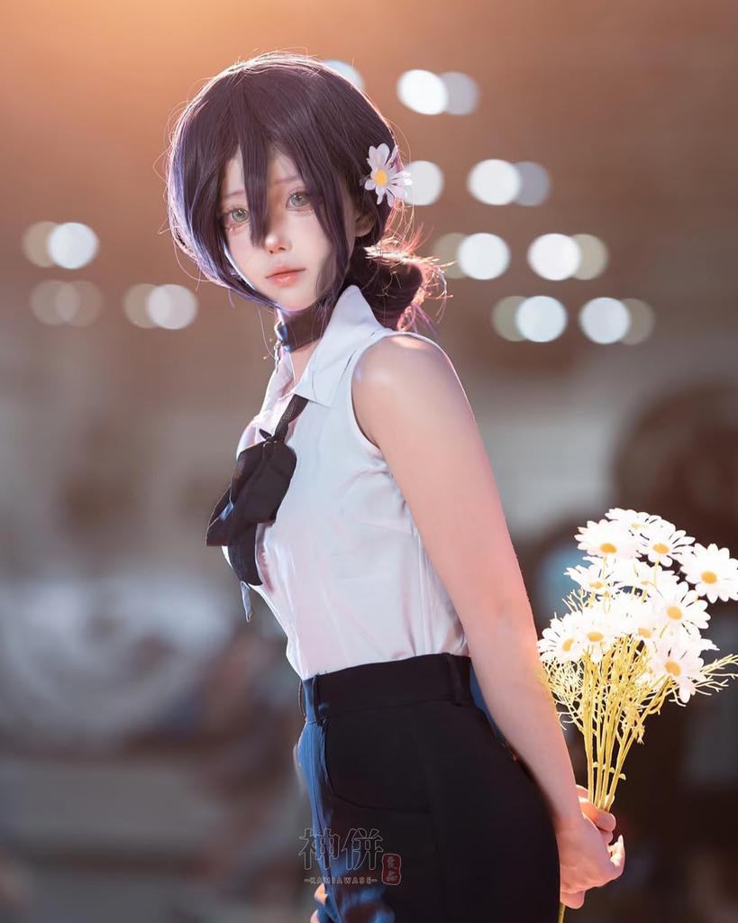 Reze Cosplay Wig Anime Cosplay Bomb School Costume Wig Size [Excellent Quality] Included, Costume, Uniform, Devil, Adult, Halloween, Festival, (Reze