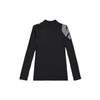 Adidas Logo Print Slim Fit Crew Neck Pullover Long Sleeve T-Shirt Men Tops Black DW4147