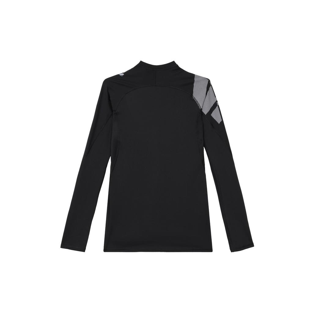 Adidas Logo Print Slim Fit Crew Neck Pullover Long Sleeve T-Shirt Men Tops Black DW4147