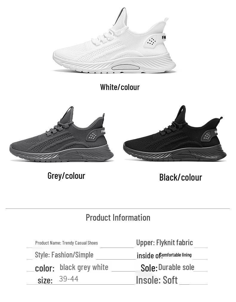 2025 Summer Flyknit Running Shoes: Trendy, Unisex Casual Sportswear
