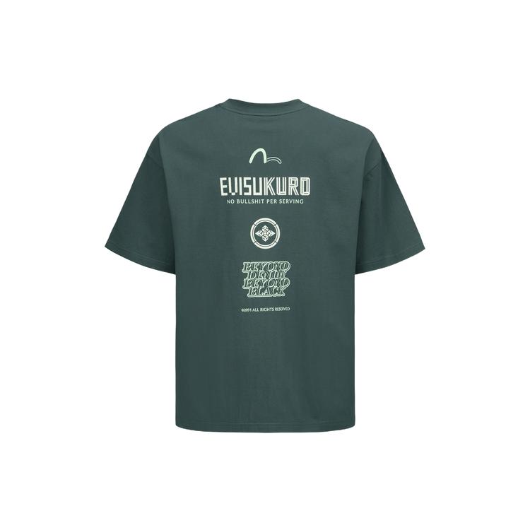 Evisu T-Shirts Men's Crew Neck Moderate Straight Fit 2ESGNM3TS621BZCT