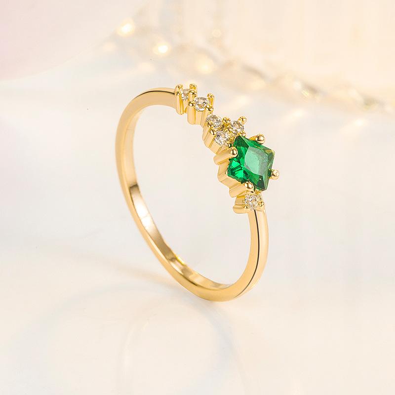 Lindon Clasic din aliaj de cupru Inel cu zircon Bijuterii pentru dama Cadou de petrecere de promisiune de nuntă