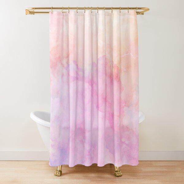 Iridescent Rainbow Dreams Shower Curtain Rainbow Ombre Abstract Bathroom Curtain Watercolor Girly Boho Shower Curtains,Polyester