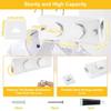 Indoor Clothes Drying Wire, 5.1m Long, 20kg Load Capacity, Double-Size Clothes Drying Wire, Wall-Mounted, Retractable, Built-in, Stainless Steel, for