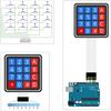 20 Key Membrane Switch Keypad 4x4 4x5 Matrix Matrix Keypad Professional Keyboard PCB  Electronics