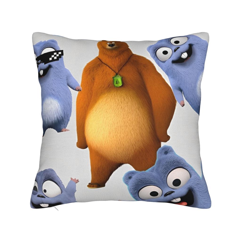 Decorative Pillow Covers Grizzy and The Lemmings Cartoon Merch Bed Throw Pillow Case Cover Square Multi-Size